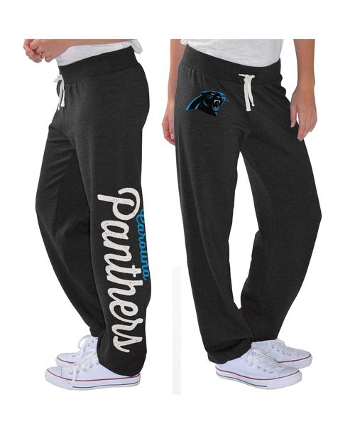 Women's G-iii 4Her by Carl Banks Black Carolina Panthers Scrimmage Fleece Pants - Black