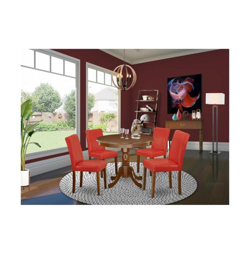 East West Furniture Dining Room Set Mahogany - Mahogany