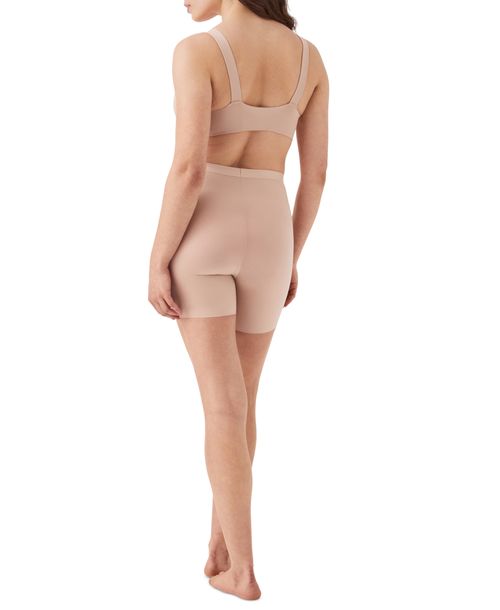Spanx Women's Thinstincts 2.0 High-Waisted Mid-Thigh Girl Shorts - Champagne Beige