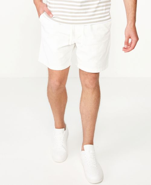 Cotton On Men's Easy Short - White Texture