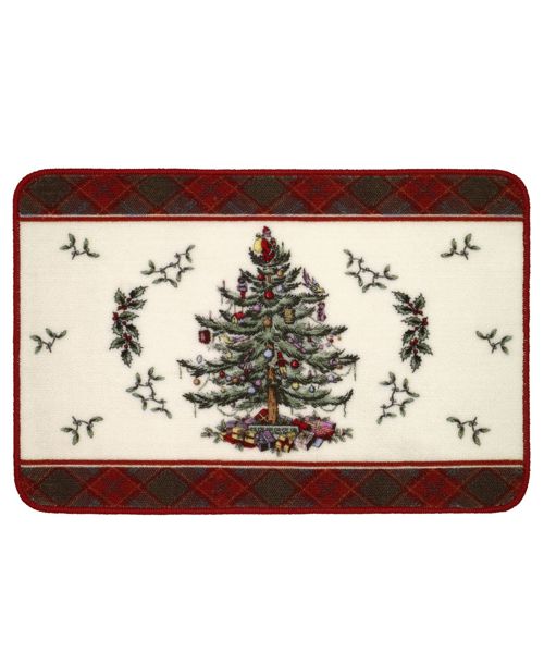 Spode Tartan Bath Rug, 20" x 30" - Multi