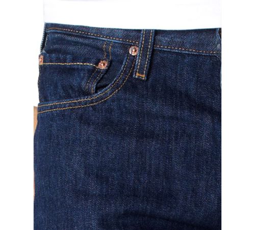 Levi's Men's 501 Original Fit Button Fly Non-Stretch Jeans - Rinse
