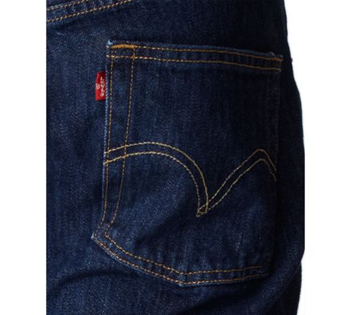 Levi's Men's 501 Original Fit Button Fly Non-Stretch Jeans - Rinse