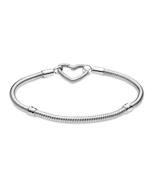Pandora Cubic Zirconia Sparkling Halo Tennis Bracelet - Sparkling Halo/ Silver Heart