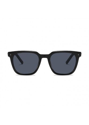 Modlily Black Plastic Star Design Square Sunglasses - One Size