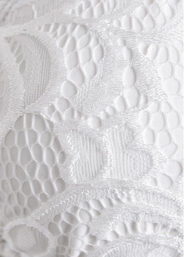 Modlily Lace Tie Back White Bikini Set - XS