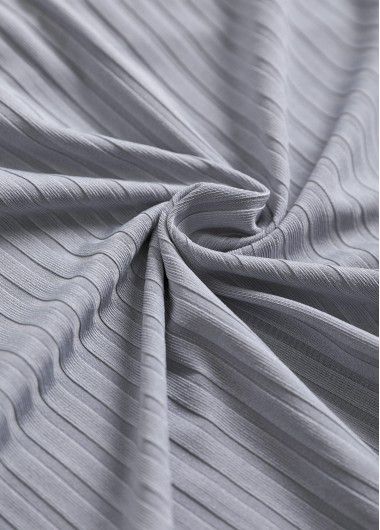 Modlily Patchwork Tribal Print Grey Tankini Set - L