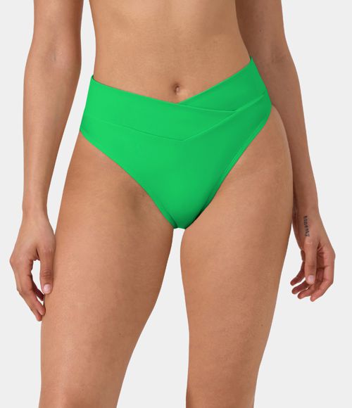 Halara Crossover Bikini Bottom Swimsuit 