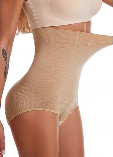 Modlily Skin Color High Waisted Shapewear Panties - S