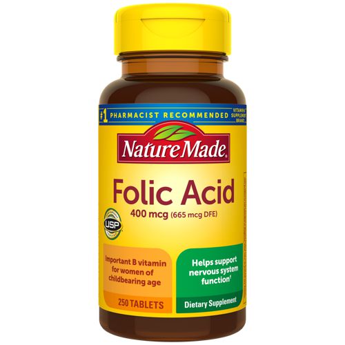 Nature Made Folic Acid 400 mcg Tablets
