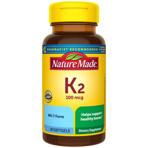 Nature Made 100 mcg Vitamin K2 Softgels