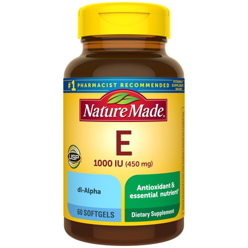 Nature Made Vitamin E 1000 IU (450 mg) dl-Alpha Softgels