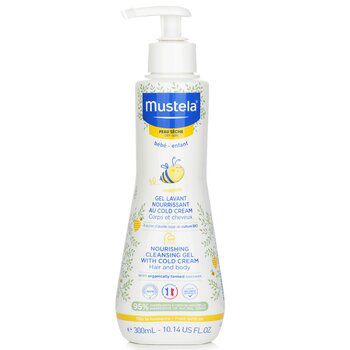 MustelaNourishing Cleansing Gel with Cold Cream For Hair & Body - For Dry Skin 300ml/10.14oz