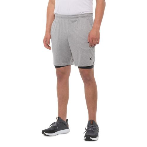 Spyder Active Men's Performance Proweb Stretch Shorts - BLACK GRAY XL