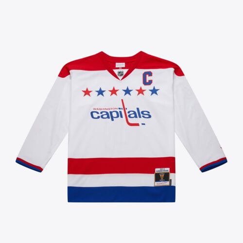 Mens Mitchell & Ness NHL WHITE ALTERNATE JERSEY CAPITALS 2012 ALEXANDER OVECHKIN