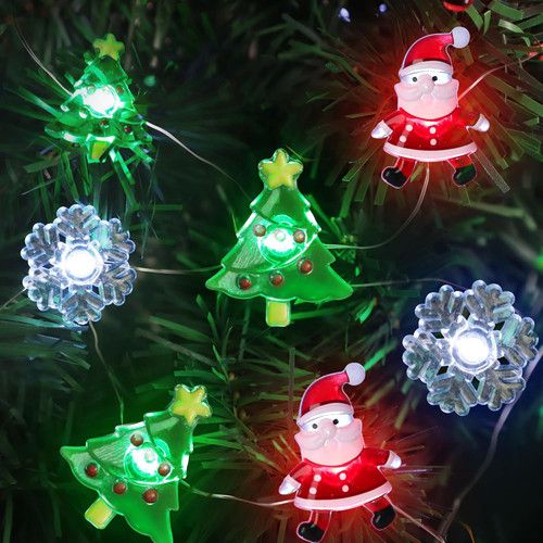 10FT 30 LED Battery Operated Christmas String Lights with Timer and 8 Modes