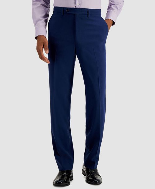 $75 Nautica Men's Blue Modern-Fit Stretch Solid Suit Trousers Pants Size 41W 32L