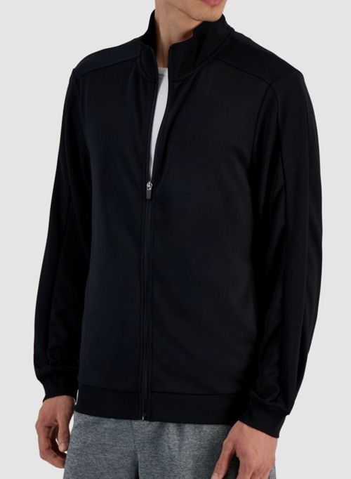 $35 ID Ideology Men's Black Full-Zip Long-Sleeve Track Jacket Size 2XL