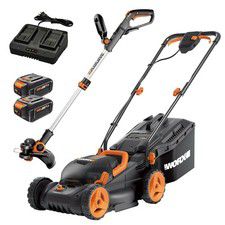 WG934 WORX 40V 14" Lawn Mower & 20V GT 3.0 12" String Trimmer Combo Kit