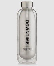 $25 Kenneth Cole Clear Silver Escape The Bottle Insulated Water Tumbler 17 Oz.