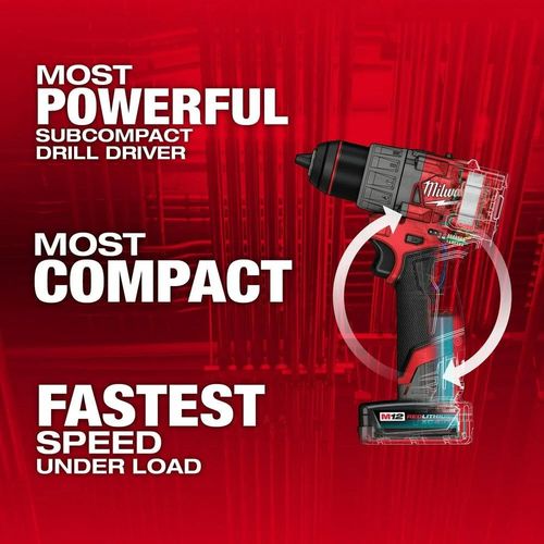 Milwaukee M12 Fuel 1/2Inch Drill/driver Kit