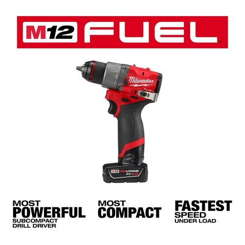 Milwaukee M12 Fuel 1/2Inch Drill/driver Kit