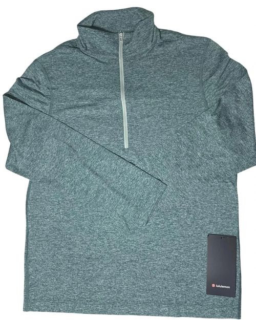 NEW lululemon Soft Jersey Half Zip. GHIT (H. Green). Size XXL. NWT