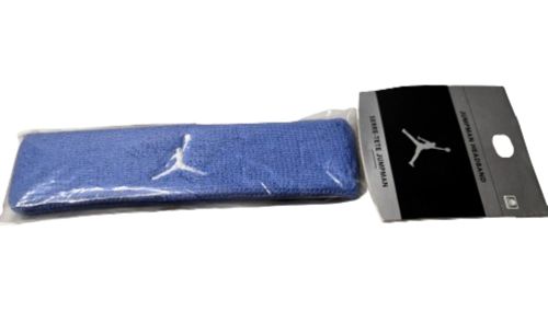 Vintage Jordan Jumpman Blue Stretch Workout Training Unisex Headband One Size