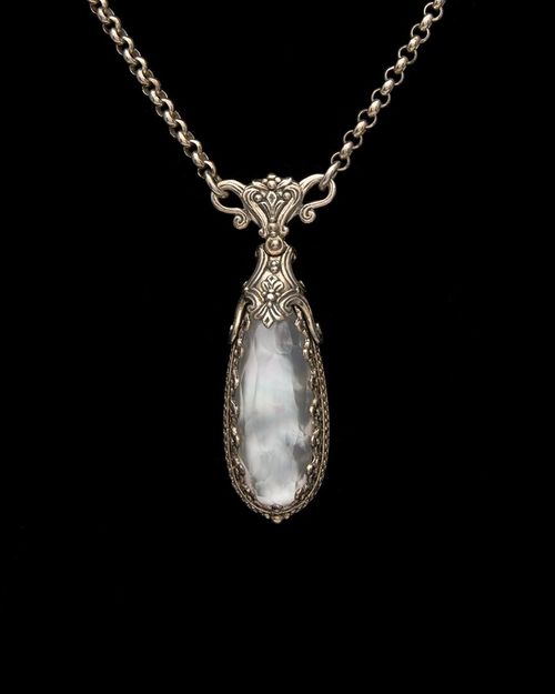 Konstantino Aura Silver 8.00 Ct. Tw. Gemstone Doublet Toggle Necklace Women's