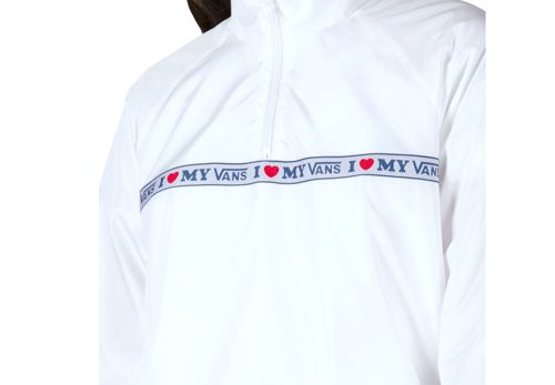 Vans My Vans Anorak White Women's Half Zip Jacket Size XS