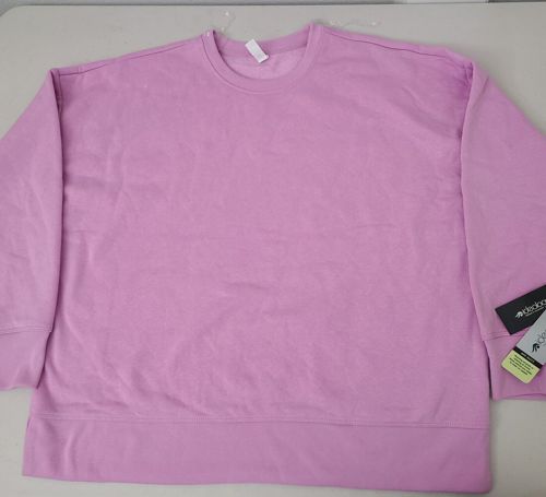ID IDEOLOGY Women's Crewneck Fleece Sweatshirts Pullover, Purple, Size XS