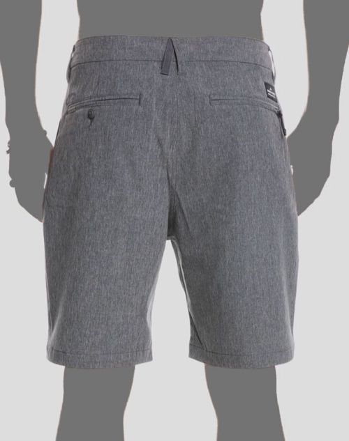 $55 Quiksilver Men's Gray Union Heather Amphibian 20" Shorts Size W30/L20