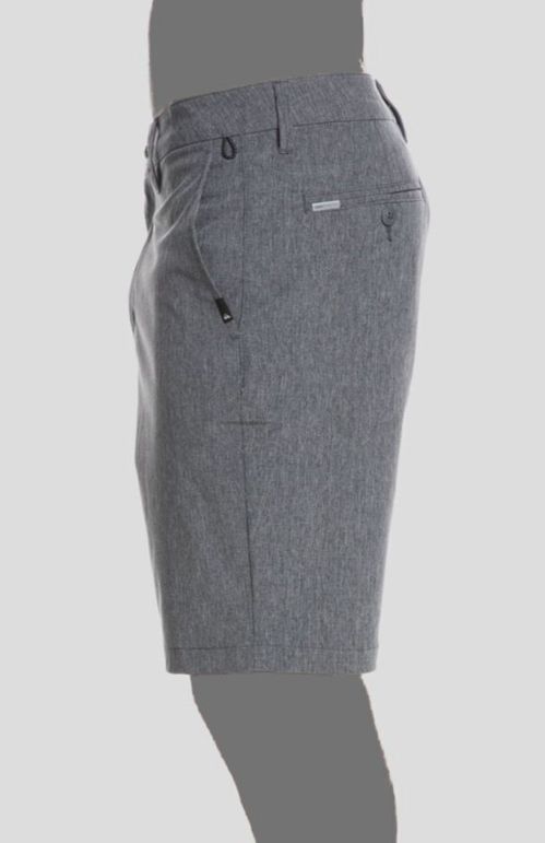 $55 Quiksilver Men's Gray Union Heather Amphibian 20" Shorts Size W30/L20