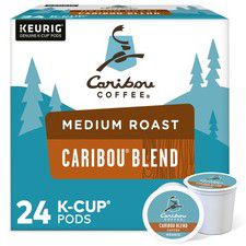 Caribou Blend Coffee, K-Cups, Medium Roast, 24 Count