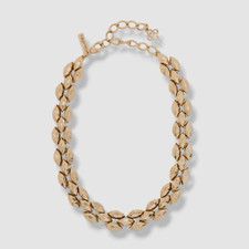 $752 Oscar De La Renta Women's Gold Tank Necklace