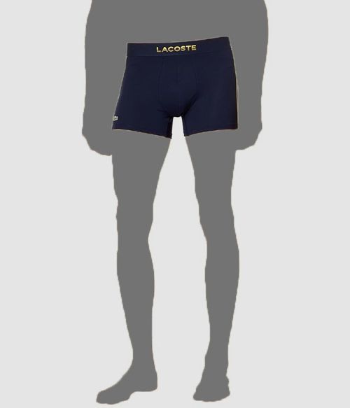 $31 Lacoste Underwear Men's Blue Crocodiles Logo Boxer Brief Underwear Size S