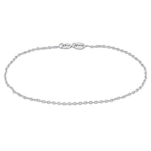 AMOUR Diamond Cut Cable Chain Bracelet In Platinum, - 7 In.