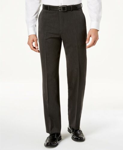 $120 Nautica Men's Gray Modern Fit Flat Stretch Dress Suit Trouser Pants 38W 38L