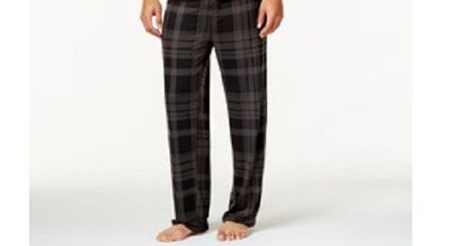 $50 32 Degrees Cool Men Pajama Green Plaid Pants Soft Lounge Sleepwear Size L