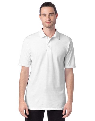 Hanes Mens Polo FreshIQ X-Temp Short Sleeve FreshIQ X-Temp Wicking UV Protection