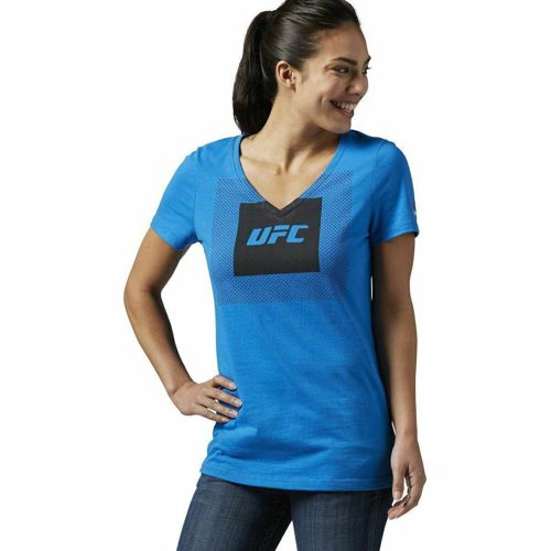 [AJ4412] Womens Reebok UFan UFC Tri-Blend V Neck