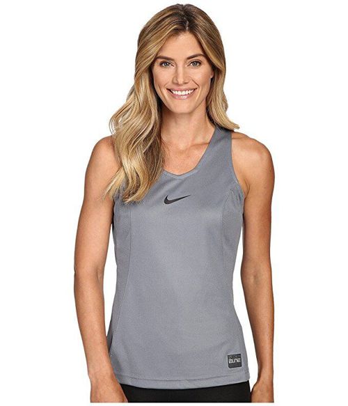 Nike Women's Grey Elite Training Basketball Tank Top Size S