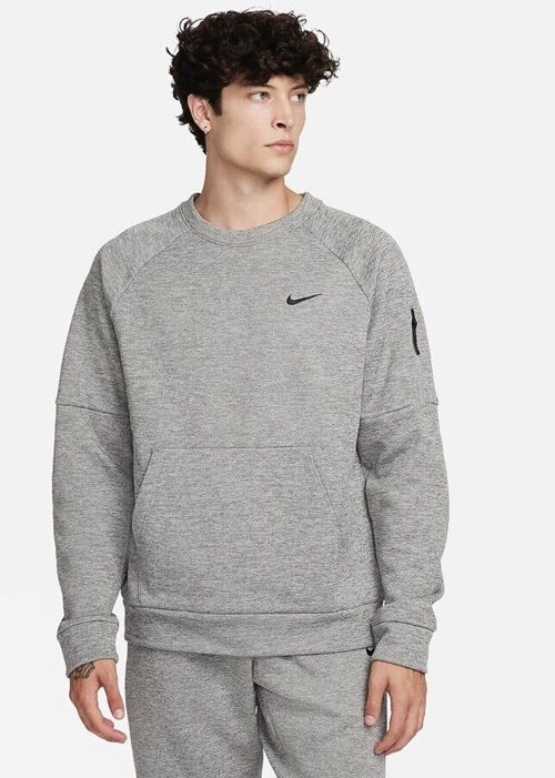 Men Nike Therma-FIT Fitness Crew Dark Grey Heather/Heather/Black FB8505-063