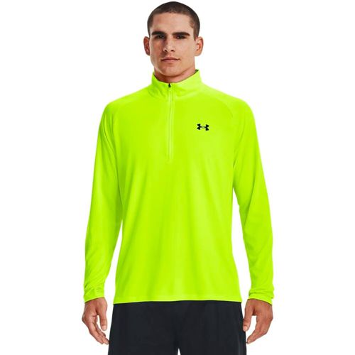 Under Armour Heatgear Green Quarter Zip Loose Fit Men's Activewear Top Size XL