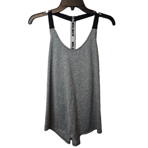 Nike Dri-Fit Gray Heather Racerback Athleisure Women's Training Tank Top Size L