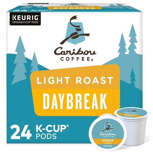 Caribou Coffee Daybreak Morning Blend, K-Cups, Light Roast, 24 Count