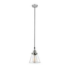 Globe Electric Parker Pendant Light 60W Plug In/hardwire Chrome