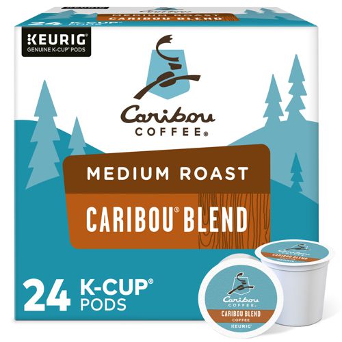 Caribou Blend Coffee, K-Cups, Medium Roast, 24 Count