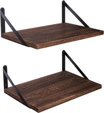 Floating Shelves Bookshelf for Bedroom Bathroom Living Room Wood Wall Mounted Wi