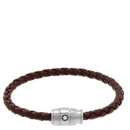 Montblanc Soft Leather Woven Bracelet